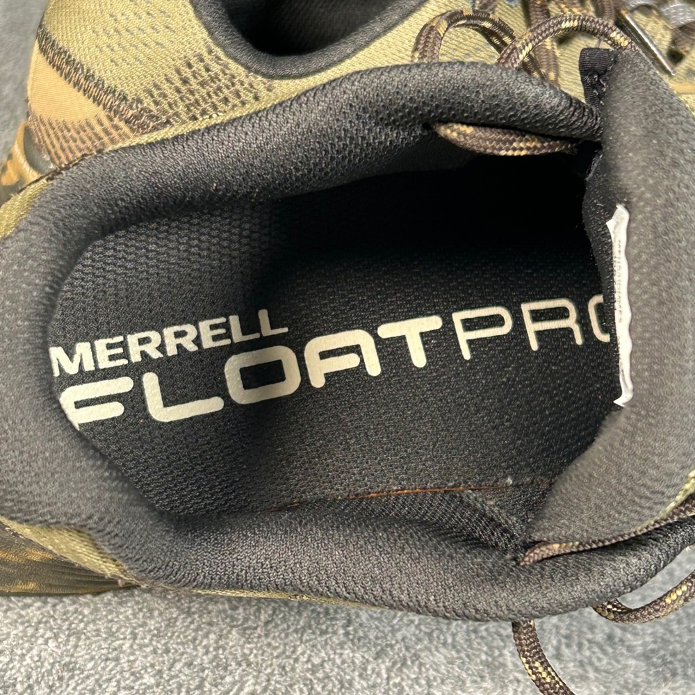 Merrell Moab Flight Mens 8 Trail Running Shoes Olive Camo J067441 Vibram Outsole - Picture 12 of 12